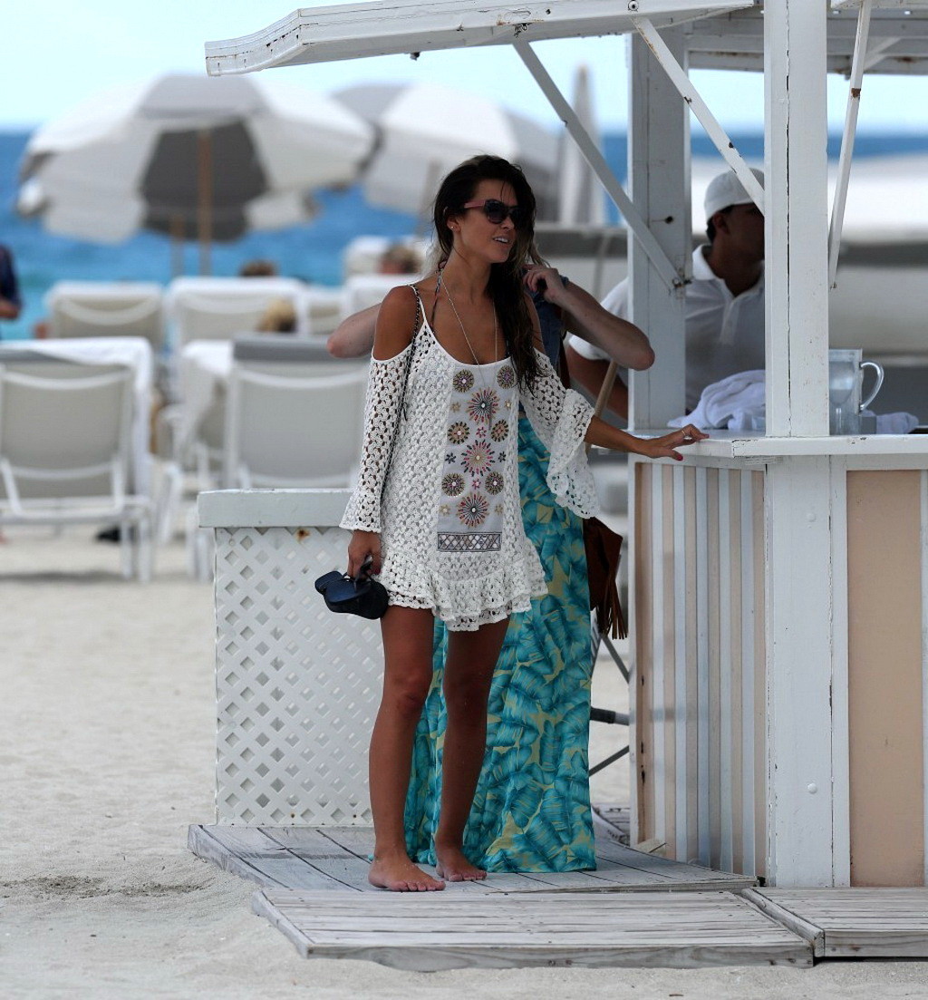 Audrina Patridge showing off her bikini body on a beach in Miami #75227073