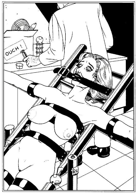strapped down for painful bdsm sex #69697047