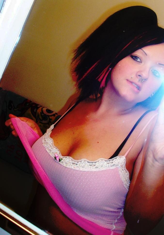 Busty Emo Girlfriend Flashing Her Huge Tits Self Shots #78771976