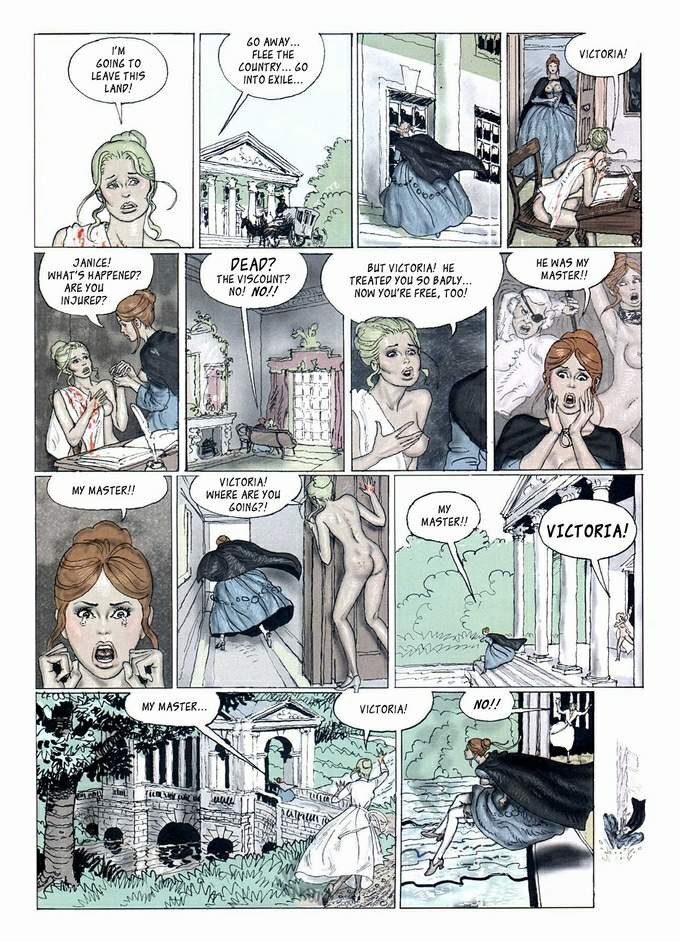 Dünne schöne Blondine in klassischen sexuellen schmerzhaften Fetische Orgie
 #69658730