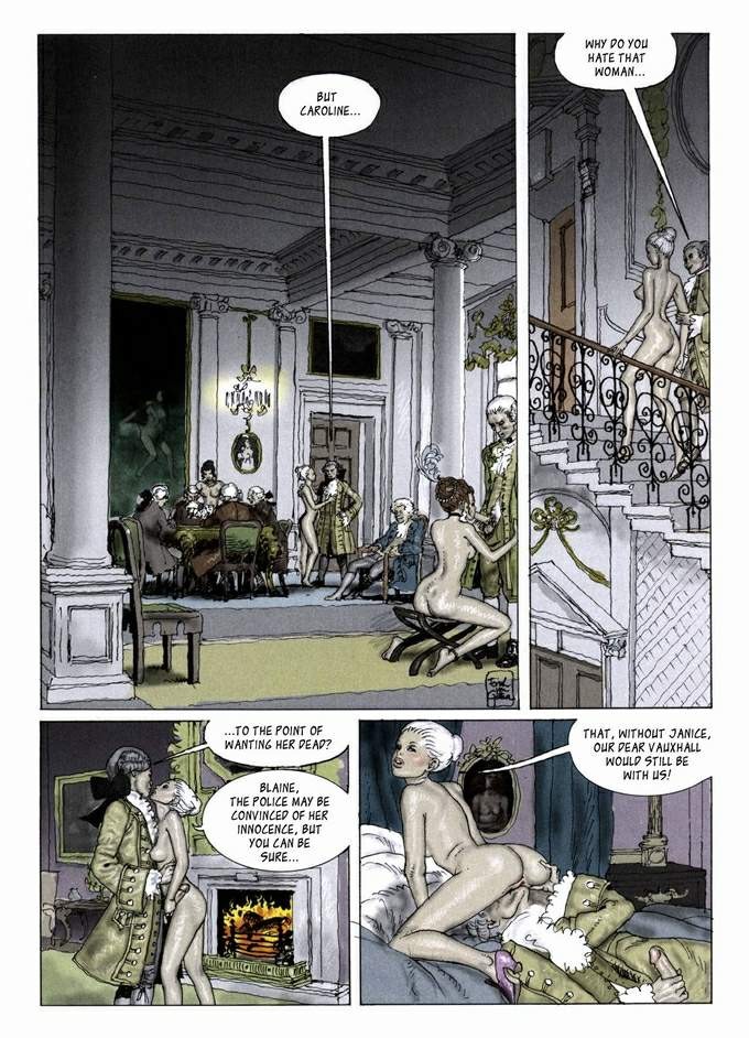 Dünne schöne Blondine in klassischen sexuellen schmerzhaften Fetische Orgie
 #69658779