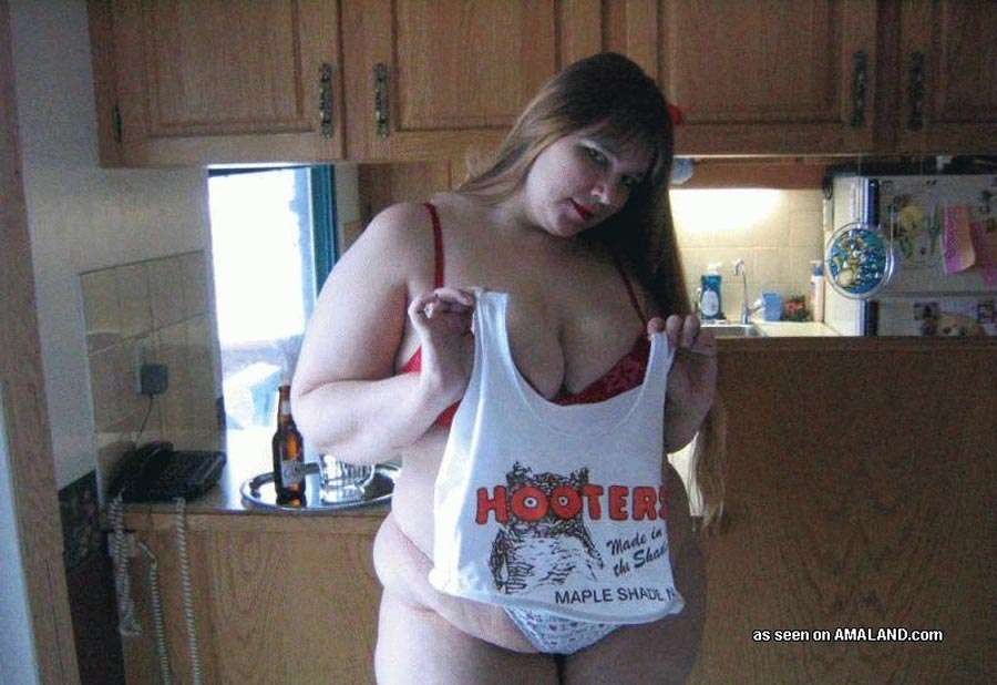 BBW chick aspiring to be a hooter girl #71719316