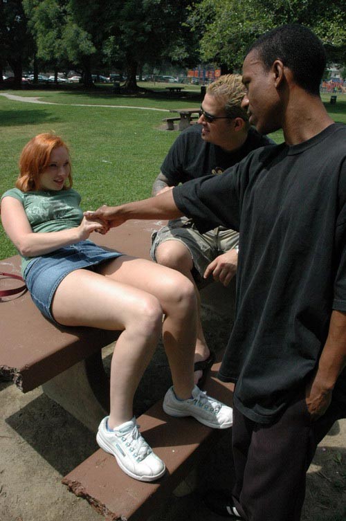 Real redhead amateur gets gangbanged by four studs #76879697