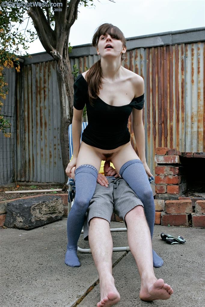 Australian amateur couple having sex outdoors #78608581