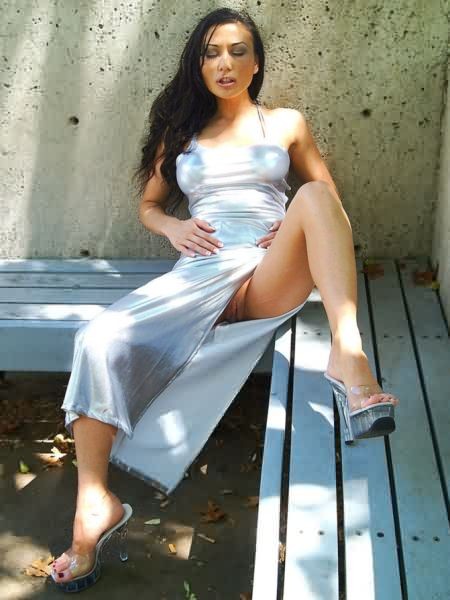 Luscious Asian Legs and Pretty Toes in Clear Shoes #70032810