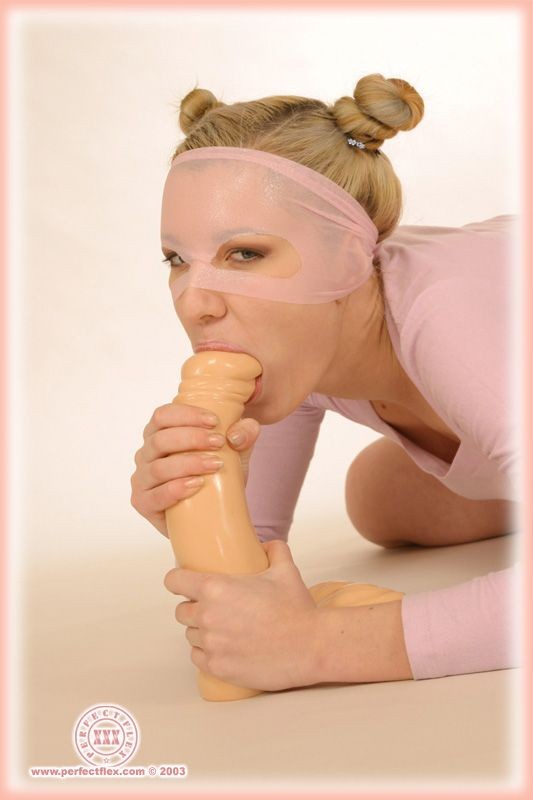 Flirty contortionist babe using a huge dildo #74094028