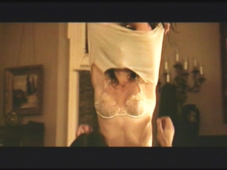 cute actress Katie Holmes fighting topless #75353415