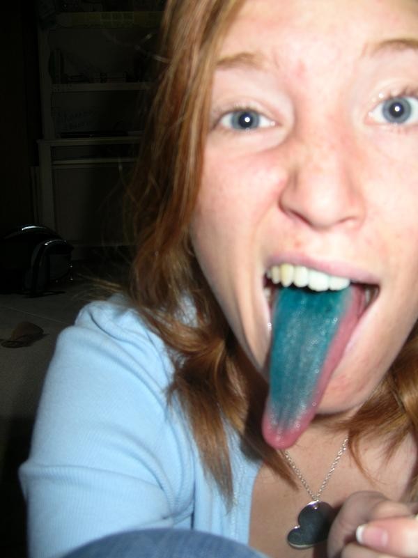 Cute amateur teens showing their sexy long tongues #67406895