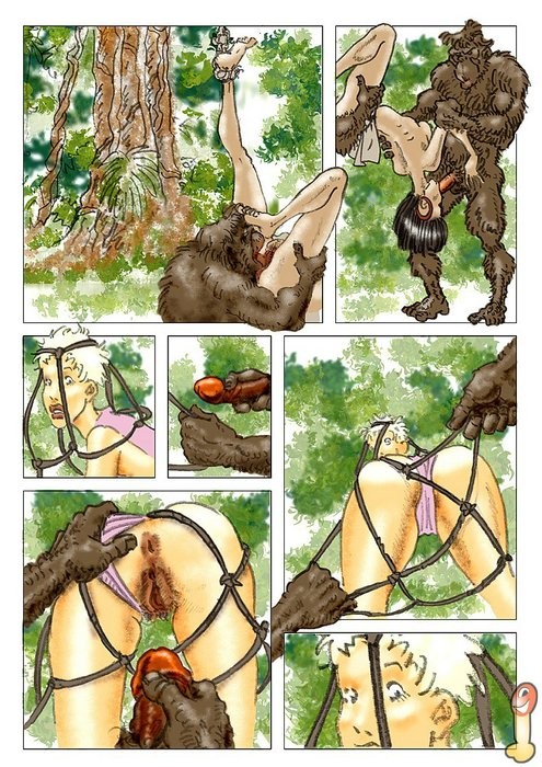 Three gorgeous warrior princesses shagged by gorillas #69606320