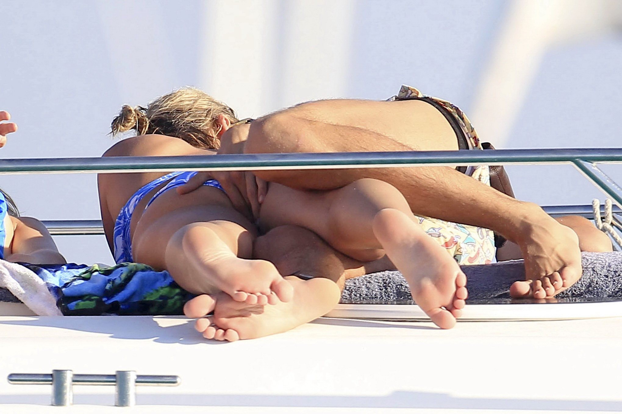Sam Faiers in bikini getting groped on a boat in Ibiza #75247045