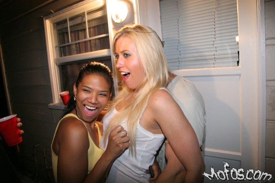 Drunk small tits blonde and ebony coeds hardcore orgy party #76817227