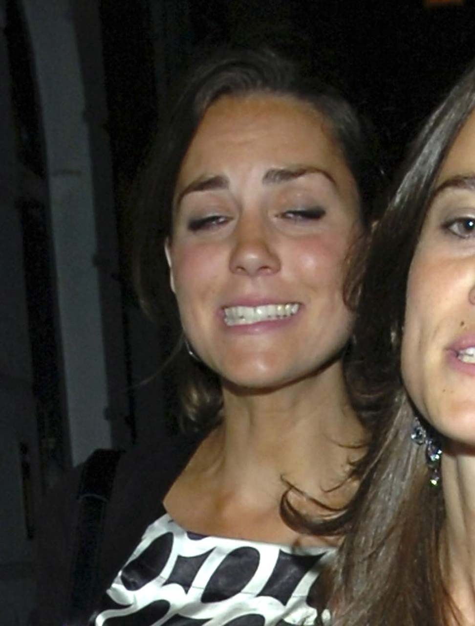 Princess Kate Middleton flashing her panties upskirt in car paparazzi pictures #75306408