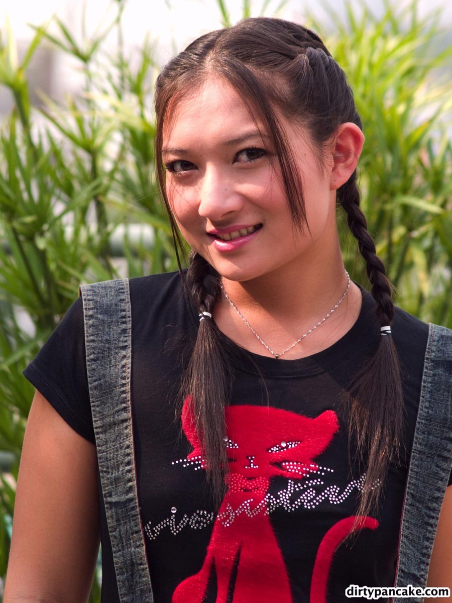 Asian teen girl in pigtails #69960879