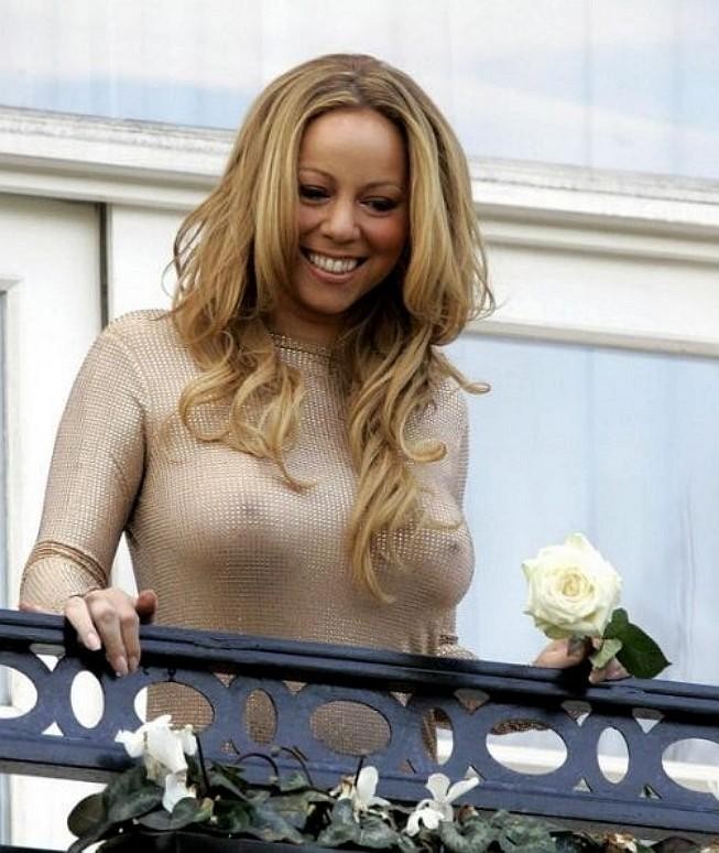 Mariah Carey see thru dress and bikini paparazzi pictures #75440081