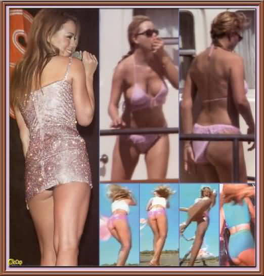 Mariah Carey see thru dress and bikini paparazzi pictures #75440141