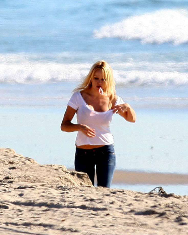 Celebrity Pamela Anderson showing her great big boobs #75403394