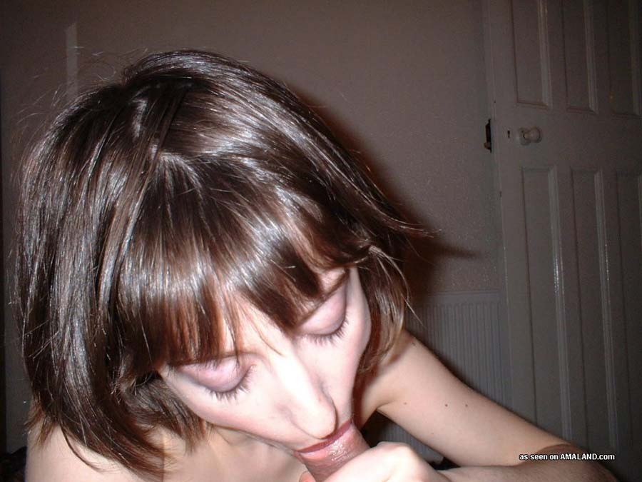 Picture selection of an amateur cocksucking GF who got jizzed on #68405546