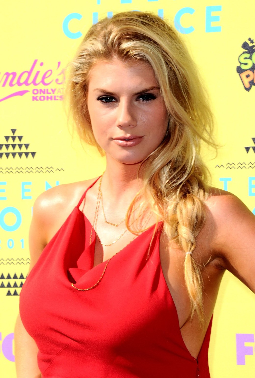 Busty Charlotte McKinney showing sideboob at the 2015 Teen Choic #75154664