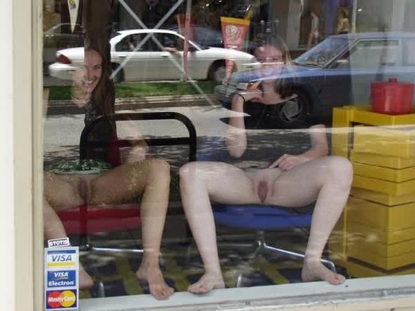 Crystal and Angela in a Public Flashing Contest #78638522