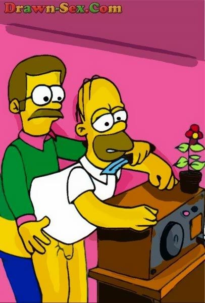 Maude Flanders with rock toy massages Ned Flanders #69553778