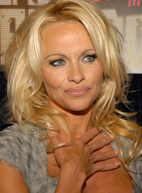 Celebrity Pamela Anderson nice boobs and thick cameltoe #75411885