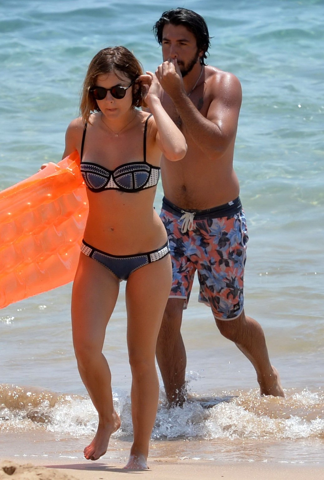 Lucy Hale showing off her bikini body on a Hawaiian beach #75159643