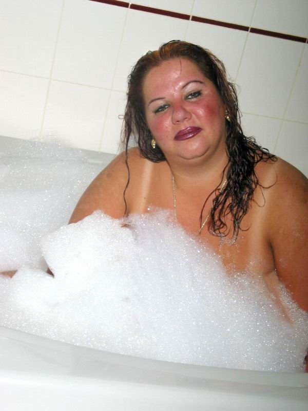 Very huge babe bathing chubby tits #75551041