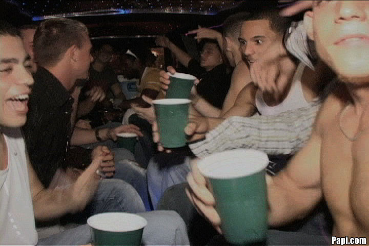 This papi crew is takin this limo ride to another level in these hot screen caps #76903040