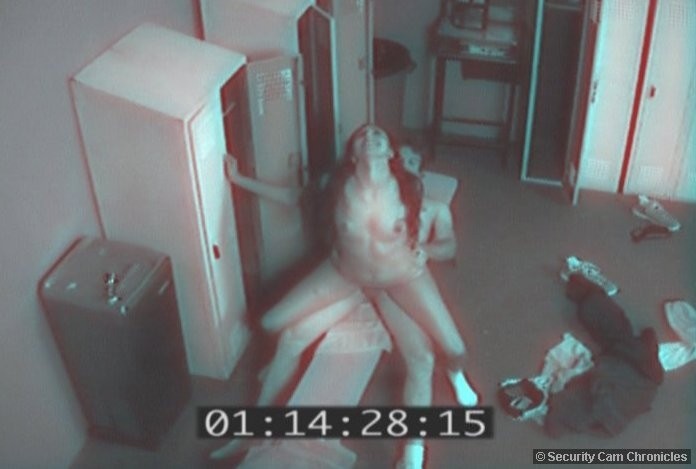 Hardcore sex caught by security cam hidden in locker room #79370837