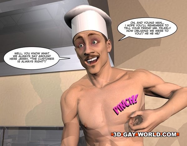 Pleasing gay customer 3D gay comics male anime cartoons hentai #69414239