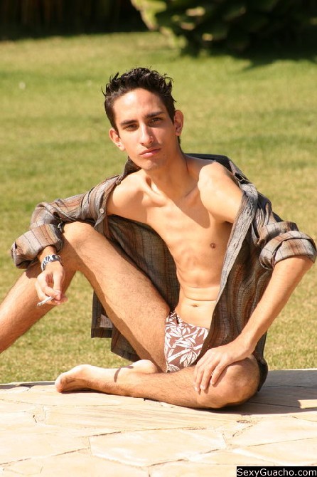Skinny nude Latino dude poses for you wanting to make your dick hard #76898179