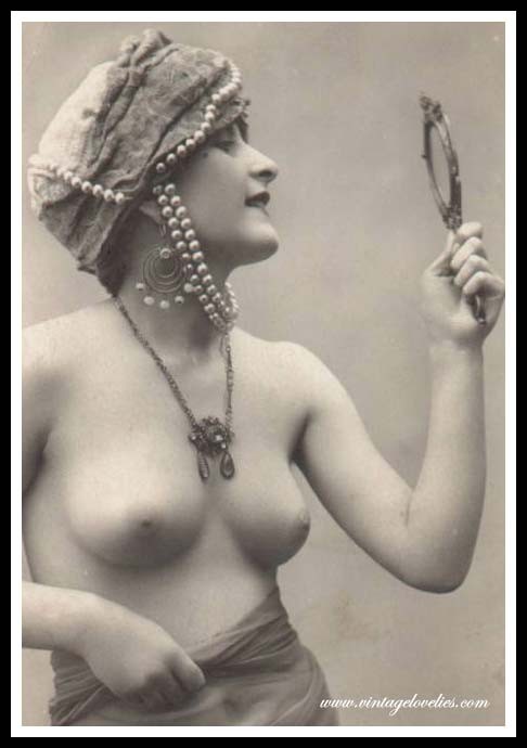 Vintage selten und exklusiv antike Damen ausgesetzt
 #75595538