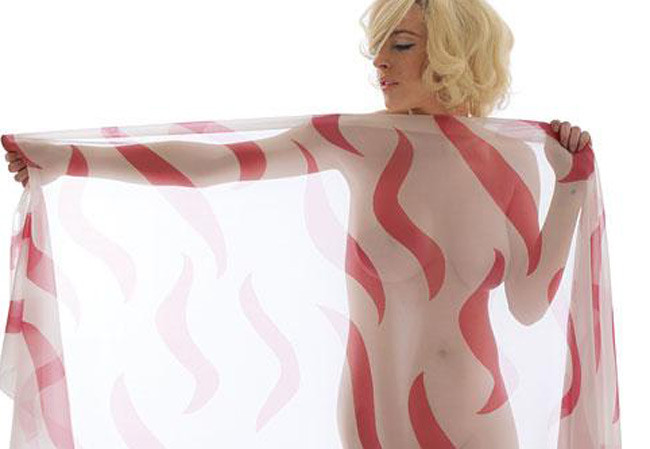Celebrity scandal babe Lindsay Lohan nude and shaved #75410633