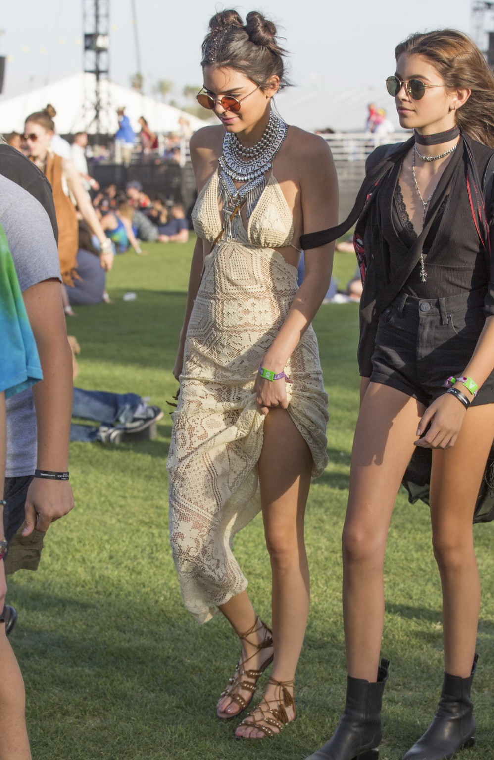 Kendall Jenner see through to panties for Coachella #75143792