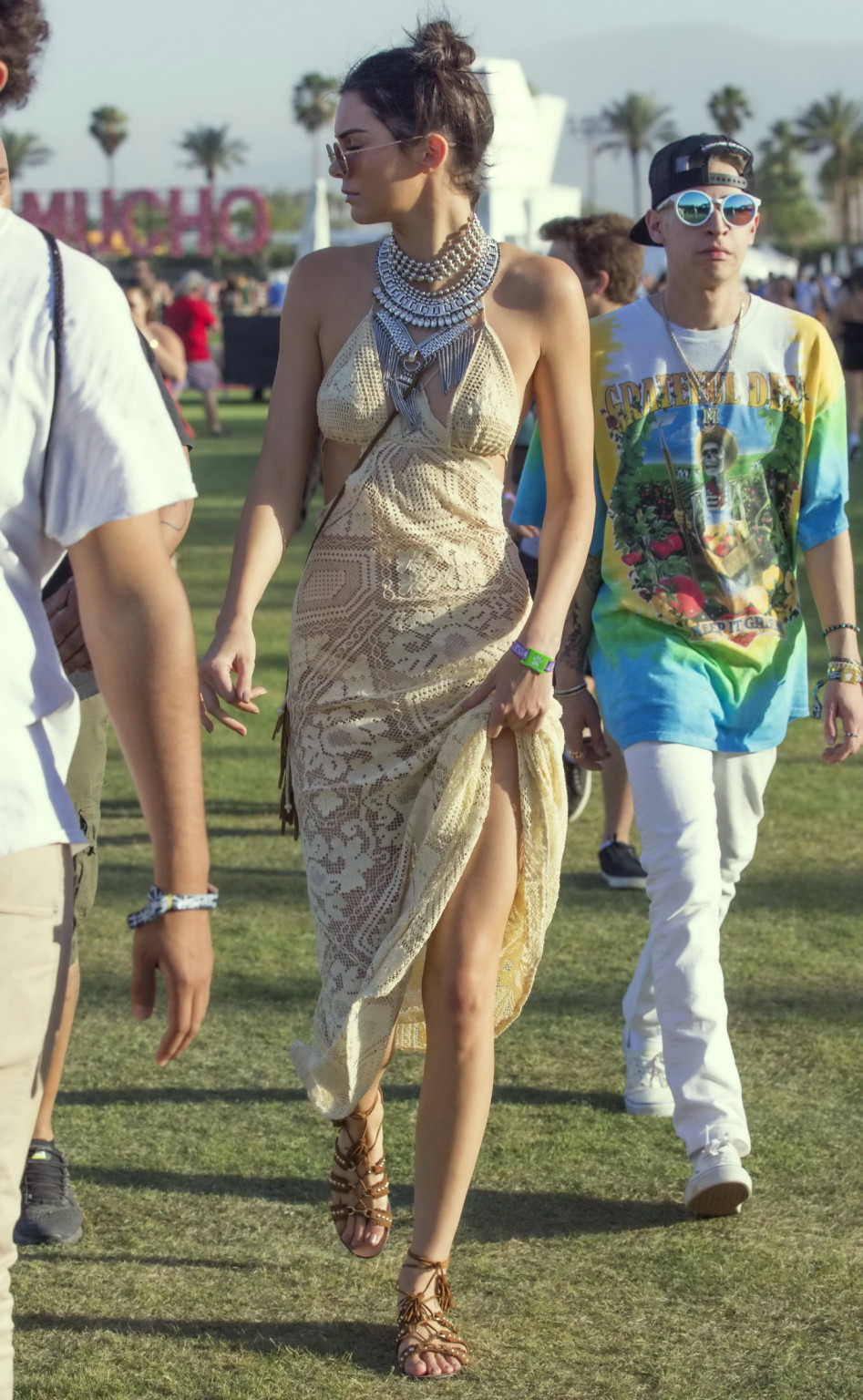 Kendall Jenner see through to panties for Coachella #75143815