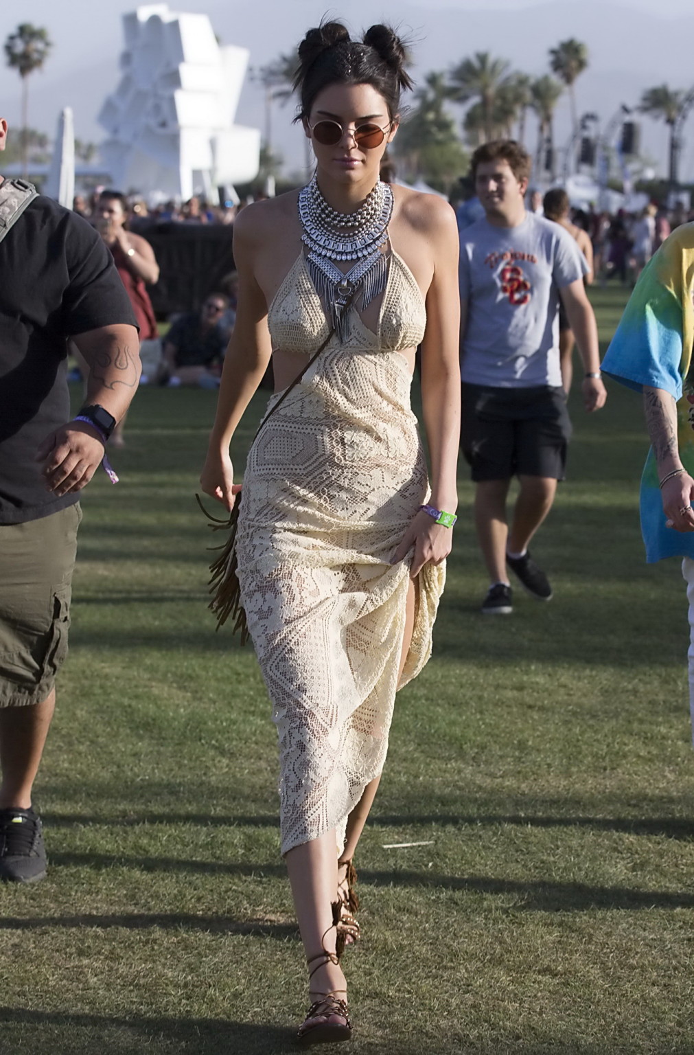 Kendall Jenner see through to panties for Coachella #75143873