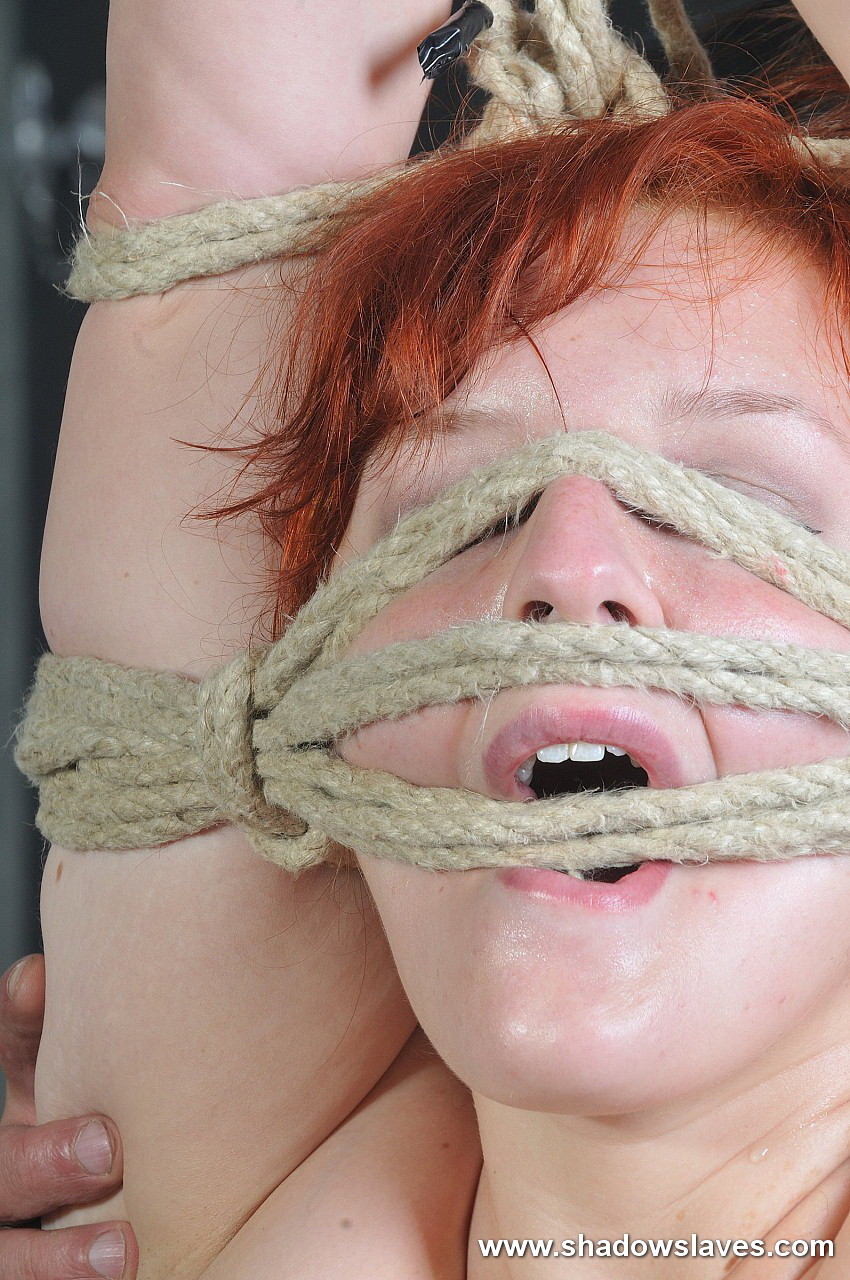 Swedish redhead Vicky Valkyrie tied in face bondage #71918815