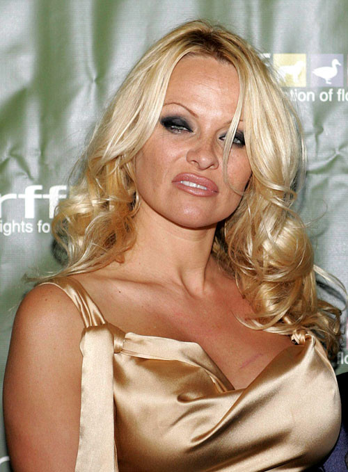 Pamela anderson zeigt ihre großen Brüste und ihre tollen Beine im goldenen Kleid
 #75402248