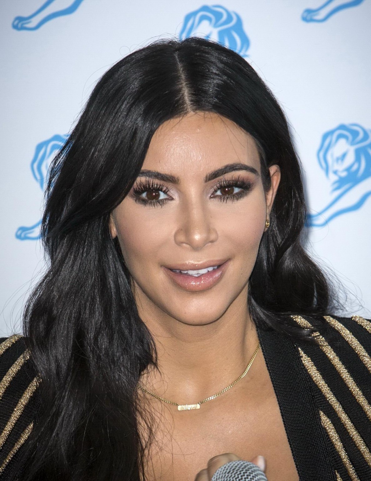 Kim Kardashian showing huge cleavage at the Cannes Lions event #75160357