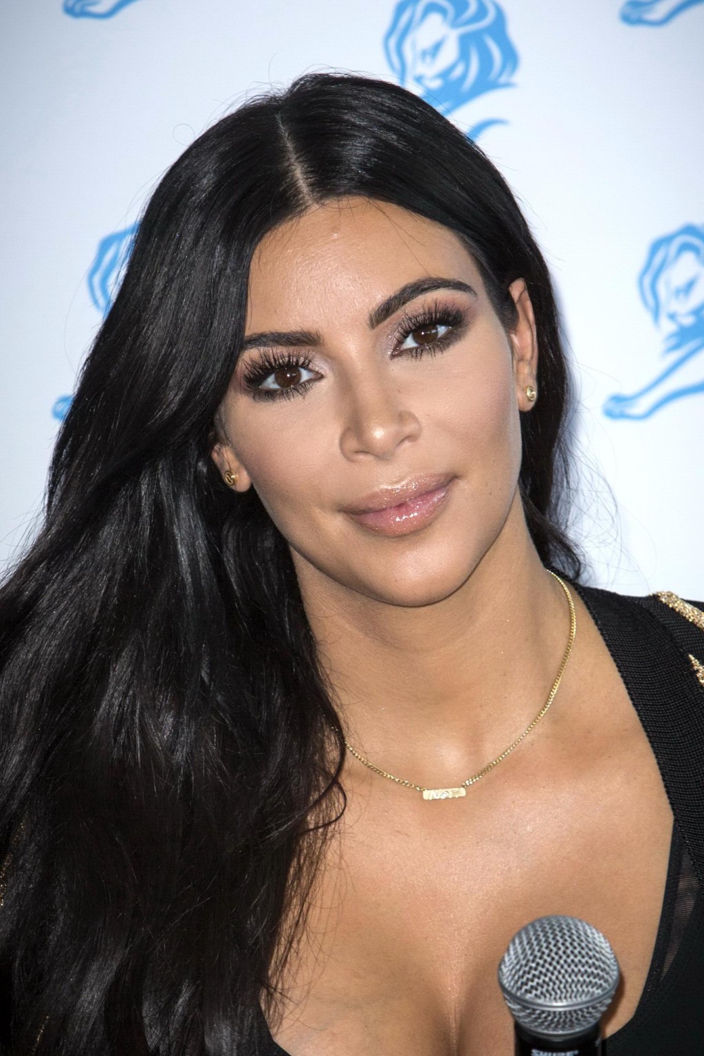 Kim Kardashian showing huge cleavage at the Cannes Lions event #75160402