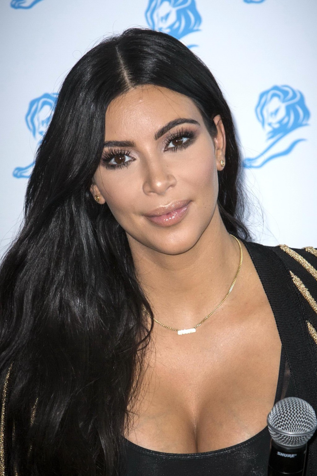 Kim Kardashian showing huge cleavage at the Cannes Lions event #75160418