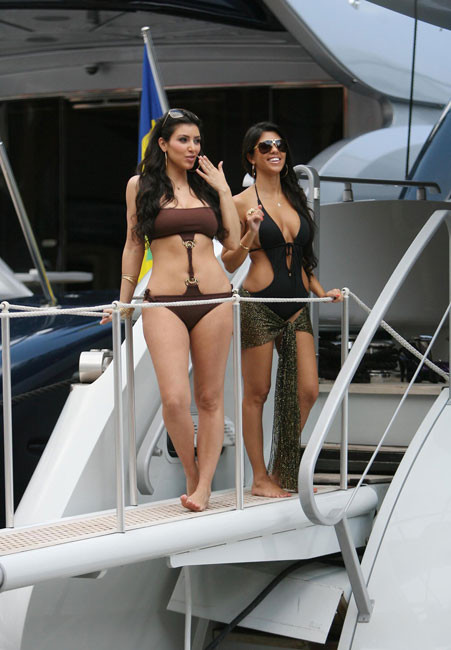 Adorable celebrity brunette Kim Kardashian posing and work ass #75408445