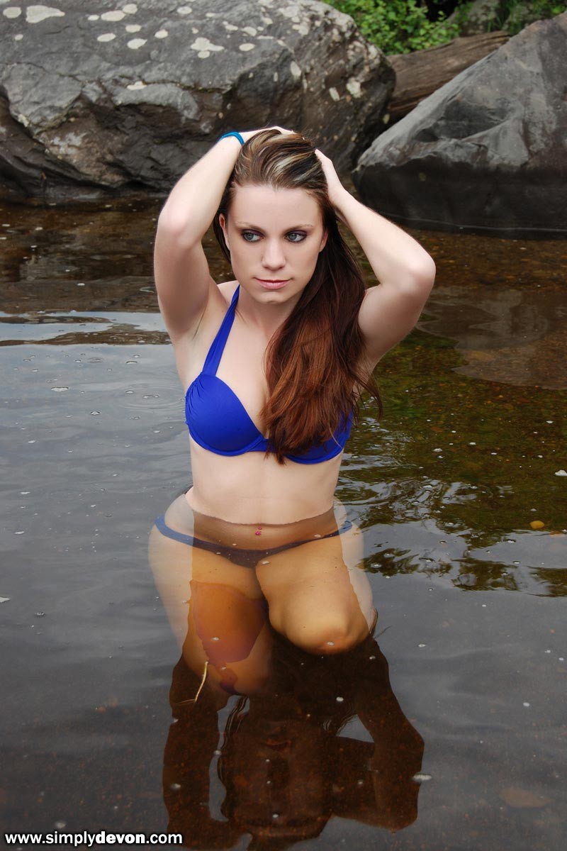 Beautiful teen girl modeling in bikini #68407996
