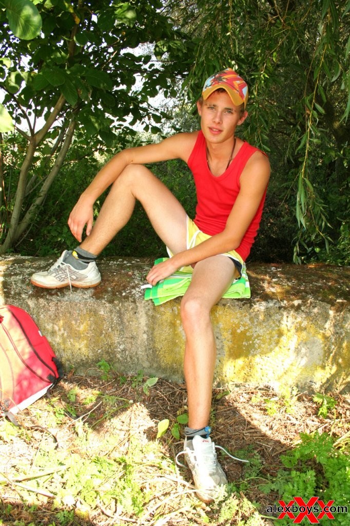 Sweet Twink Harry outdoor wanking #76940897