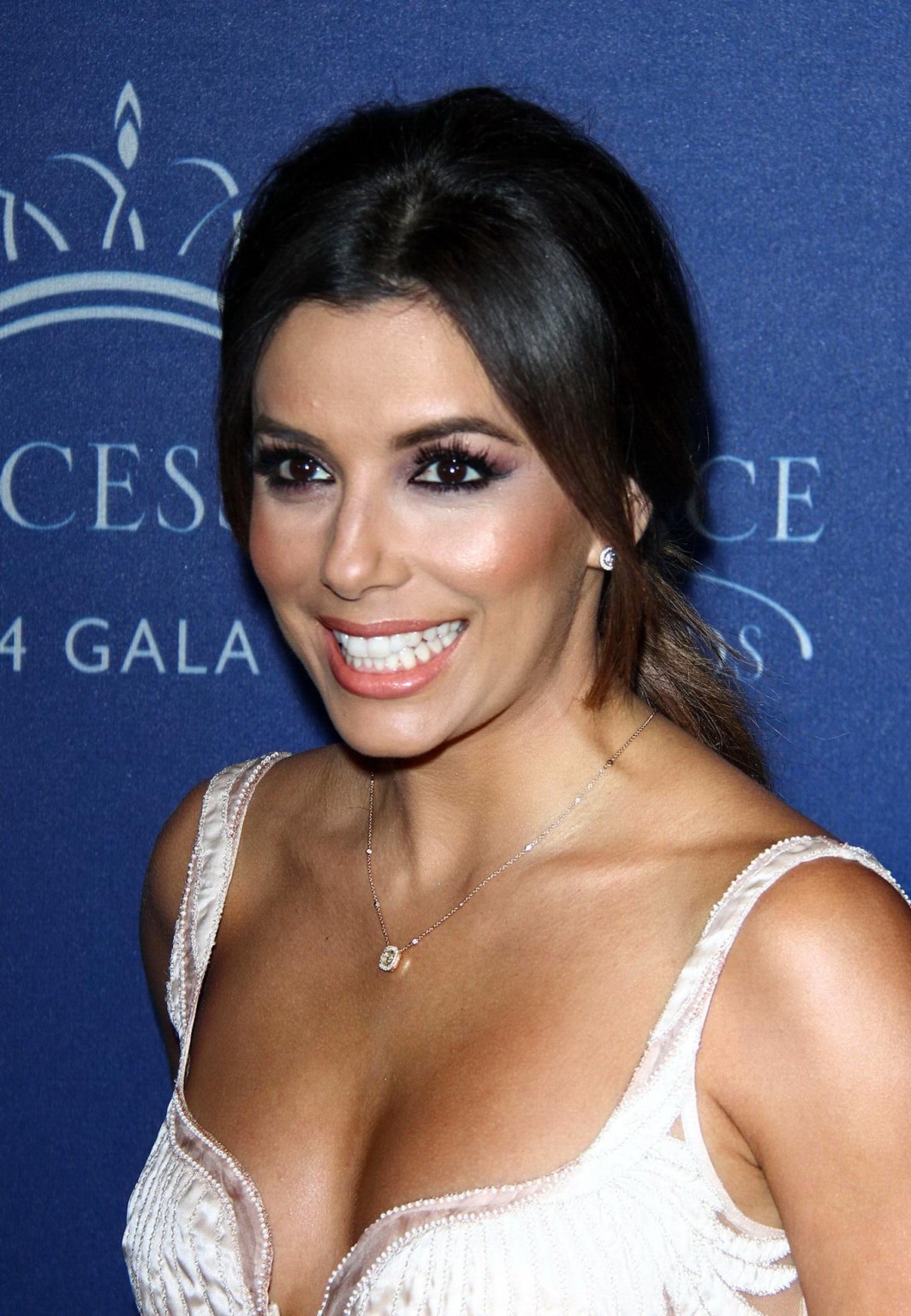 Eva Longoria showing huge cleavage at the 2014 Princess Grace Awards Gala in Bev #75184089