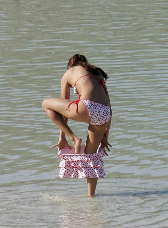 Celine Dion flashing slender body in sexy bikini #75398748