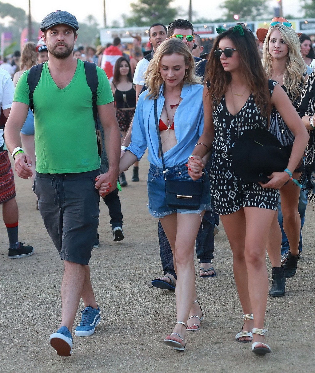 Nina dobrev und diane kruger cleavy und leggy bei coachella music festival weeken
 #75166551