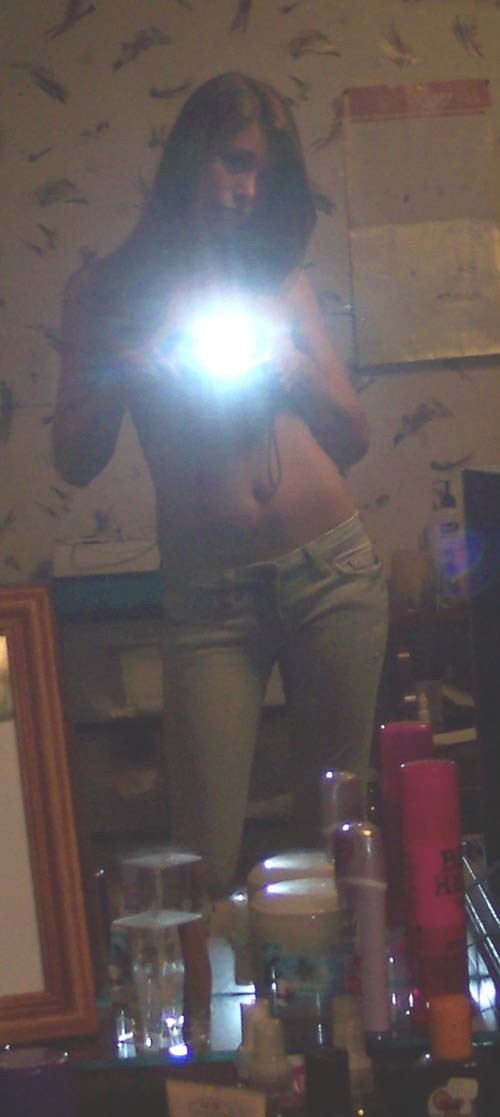 Luscious homemade softcore with half naked chick posing #70455246