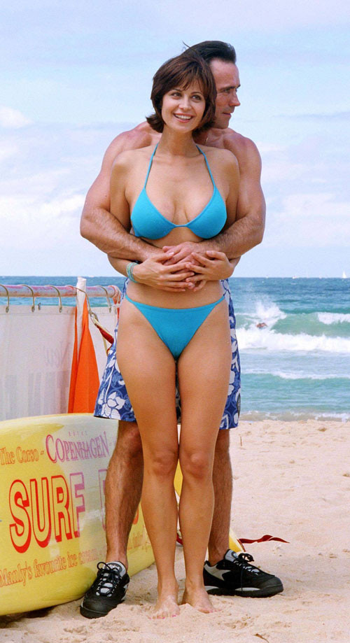 Catherine Bell in bikini and posing very sexy pictures #75441495