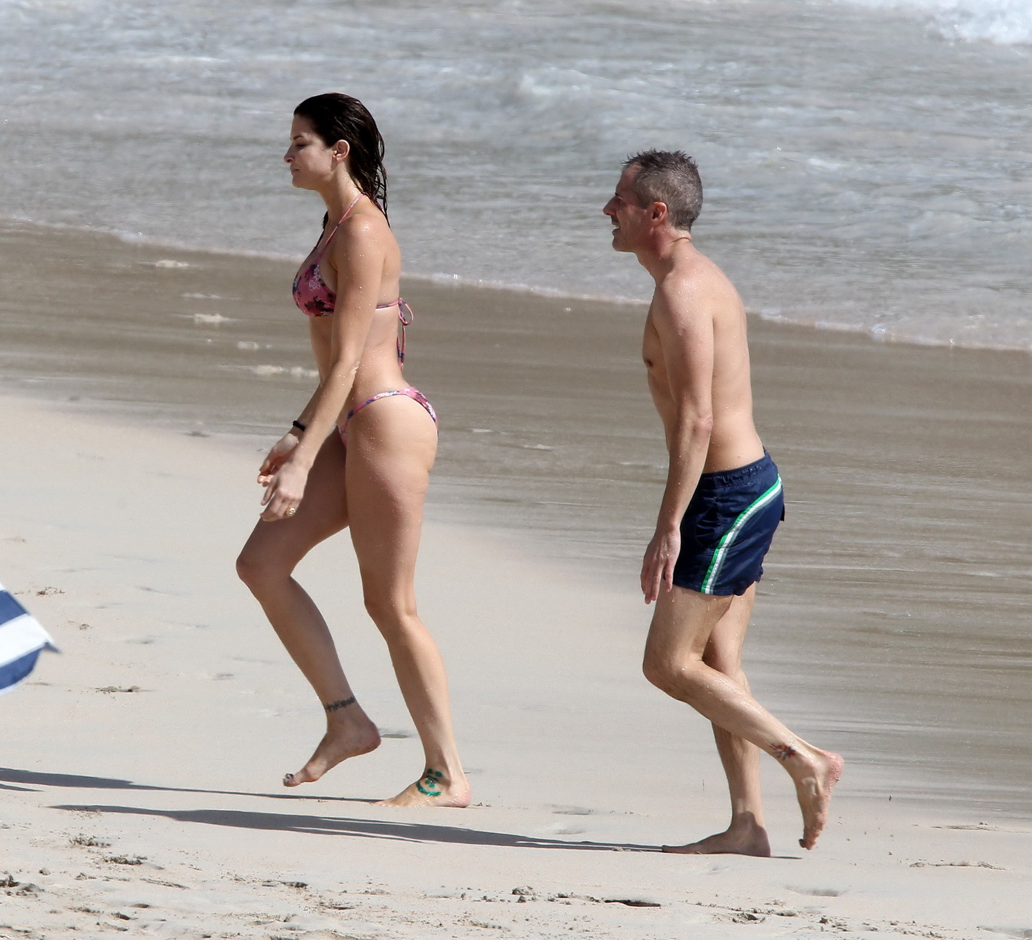 Stephanie Seymour indossa un succinto bikini floreale in spiaggia a st.barts
 #75209027